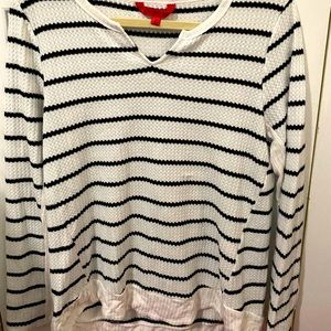 striped long-sleeved top